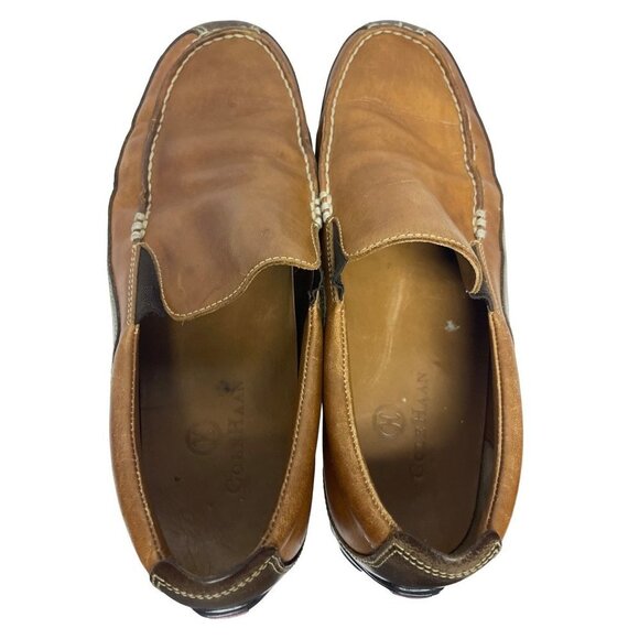 Cole Haan Tucker Venetian Loafer Slip On Driving Shoe Tan Men's Size 9 9M - Picture 5 of 9